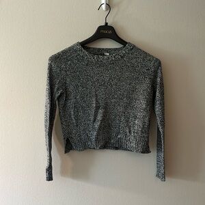H&M black/white sweater/long sleeve, size XS